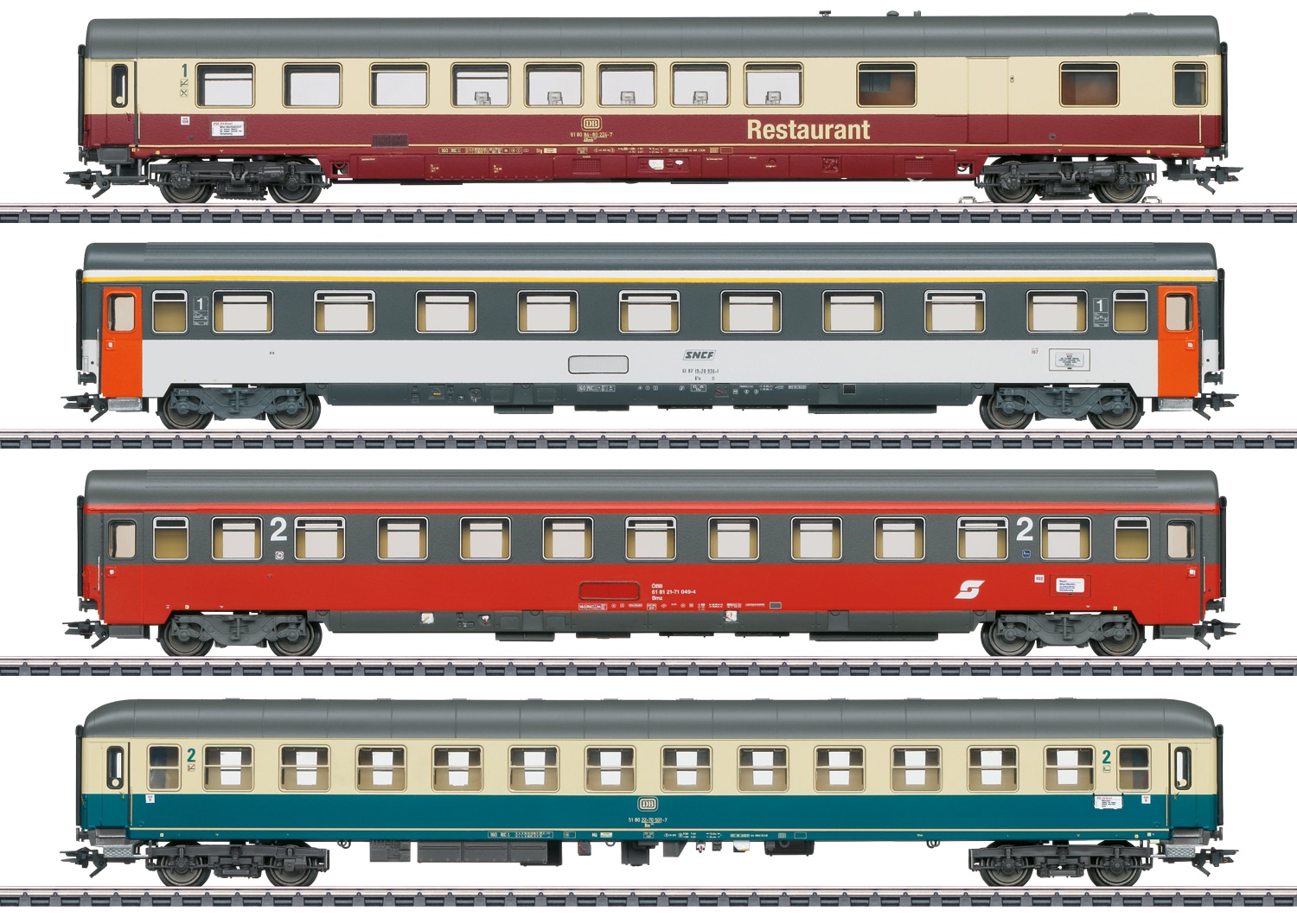 MHI 2023 2 model mozart wagen en BR 181.2