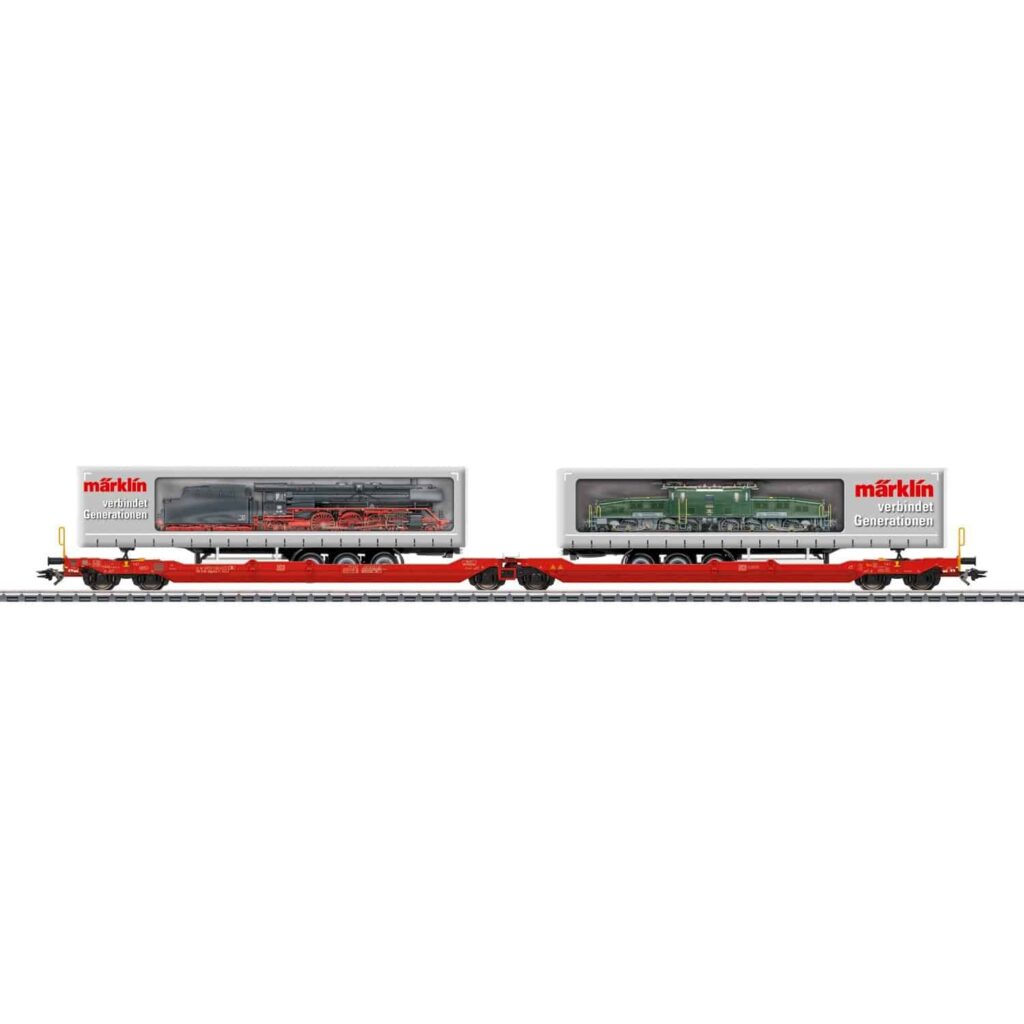 47477 Gelenk-Taschenwagen DB AG-Marklin - Makina Modelbouw